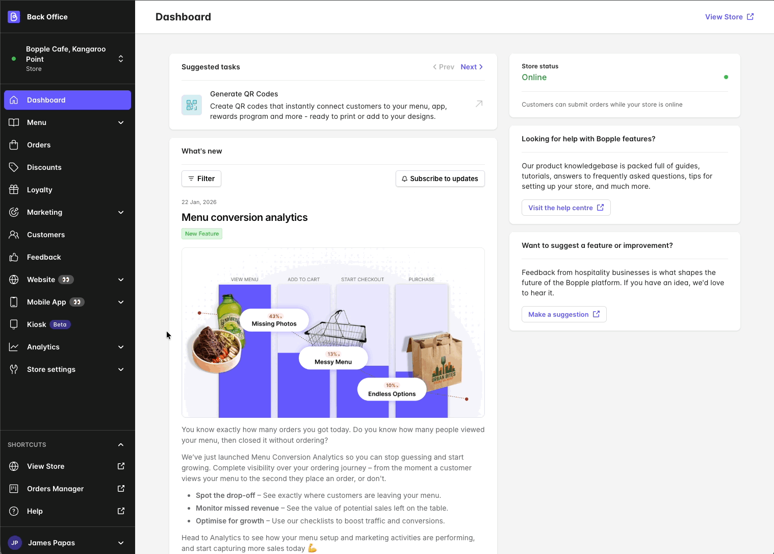 Changing Default Menu Group