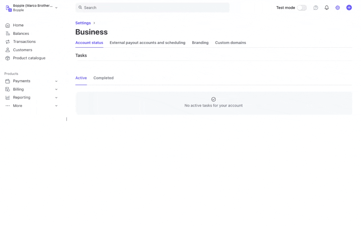 Payout Descriptor